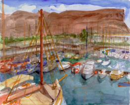 Puerto Mogan, Aquarell, 2006 