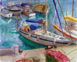 Puerto Mogan, Aquarell, 2006