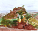 Monte Leon, Gran Canaria, Aquarell, 2011